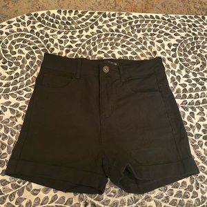 Black Jean Shorts